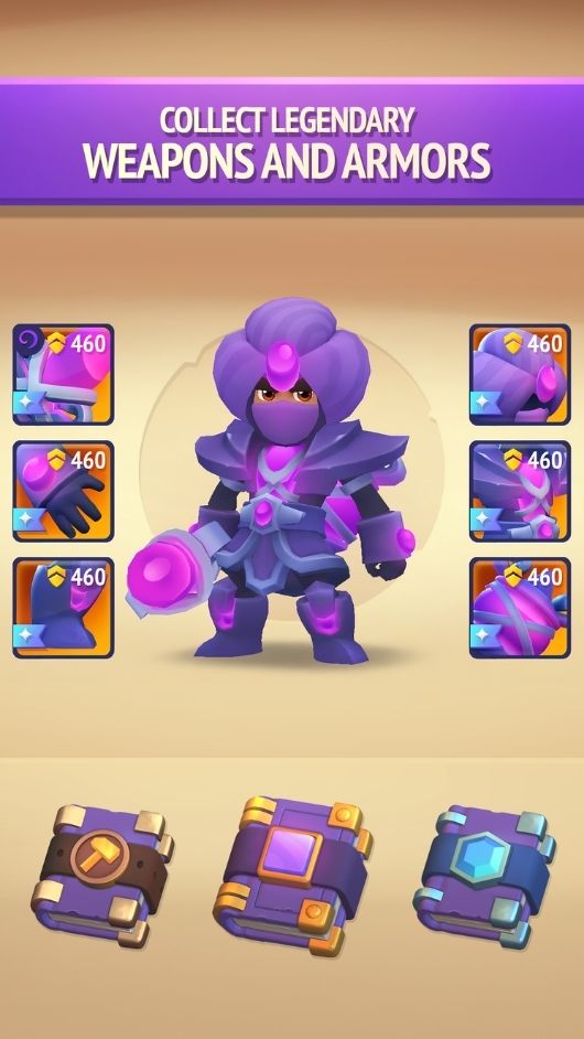 Nonstop Knight 2 weapons and armors